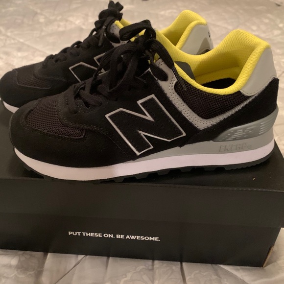 Figs Black New Balance 574 Size 6 